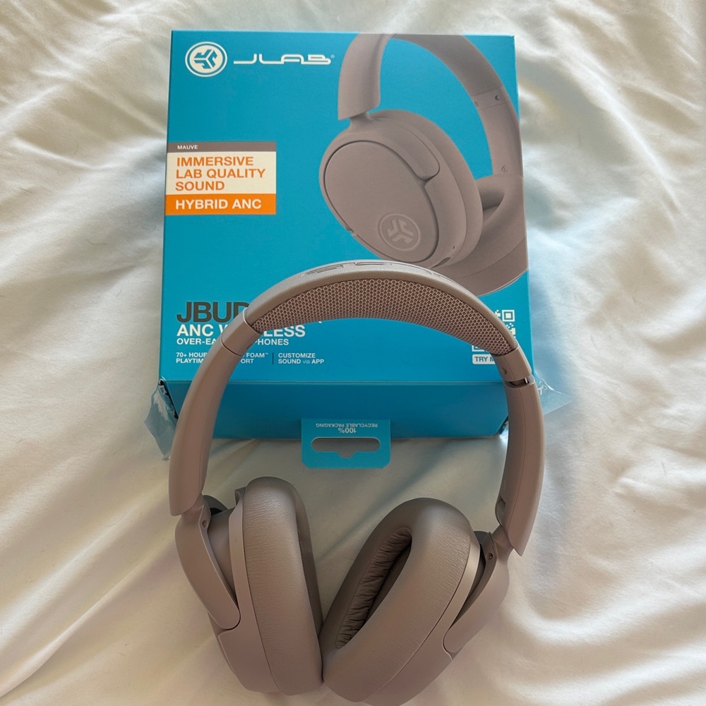 JLab Mauve Over-Ear Headphones